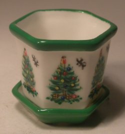 Christmas Tree Flower Pot Medium by Christopher Whitford