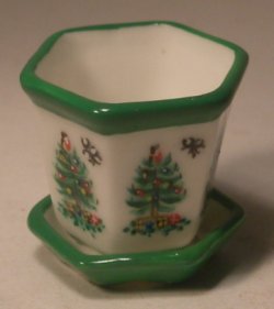Christmas Tree Flower Pot Small by Christopher Whitford