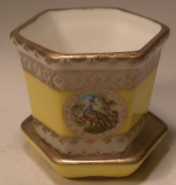 French Peacock Flower Pot Large by Christopher Whitford