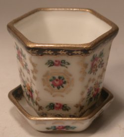 Madam Pompadour Flower Pot Small by Christopher Whitford