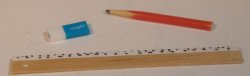Ruler,Earser,and Pencil by Bernard Lefebvre