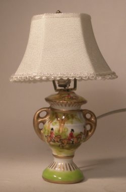 Hunt Scene Table Lamp by Christopher Whitford