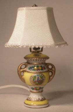 French Peacock Table Lamp by Christopher Whitford