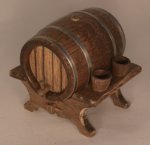 Wine Barrel on Stand by Jan Gygiel