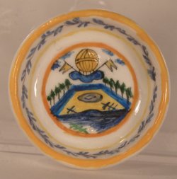 Hot Air Ballon Shallow Bowl by Henry Bart