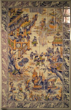 Imperial Garden Hand Painted Tiles by Tiny Ceramics