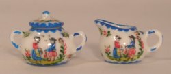Quimper Creamer & Sugar by Christopher Whitford