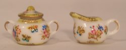Herend Queen Victoria Creamer & Sugar by Christopher Whitford