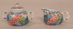 Tobacco Leaf Creamer & Sugar by Christopher Whitford