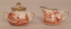Singing Bird Tree Creamer & Sugar by Christopher Whitford