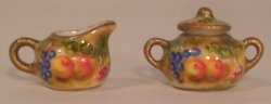 Royal Worcestor Fruit Creamer & Sugar by Christopher Whitford