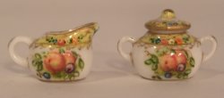 Spanish Fruit Creamer & Sugar by Christopher Whitford