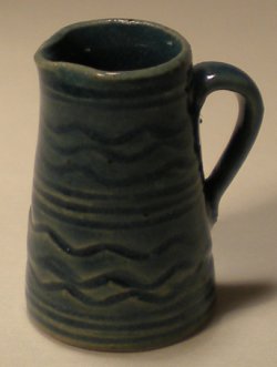 Engraved Pitcher #111 Blue by Elisabeth Causeret