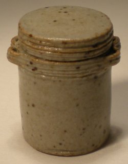 Covered Crock Small #109 Grey by Elisabeth Causeret
