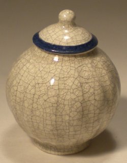 Craquele Temple Jar #C4-2 by Elisabeth Causeret