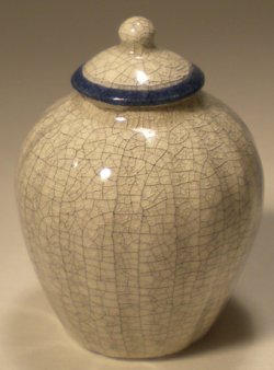 Craquele Temple Jar #C4-1 by Elisabeth Causeret