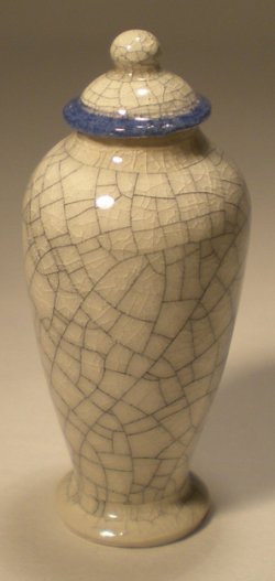 Craquele Temple Jar #C3-2 by Elisabeth Causeret