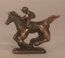 Jockey Bronze Sculpure by Simon Walker