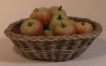 Oval Basket Filled with Apples by Zara
