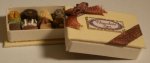 Box of Chocolates Cream w/Brown Ribbon by Betty Sartorio