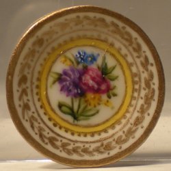 China Plate #78 Sevres Flower E by Christopher Whitford