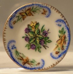 China Plate #93 Violets by Christopher Whitford