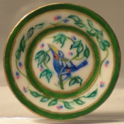 China Plate #98 Hermes Parrot by Christopher Whitford