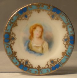 China Plate #83 Limoges Portrait A by Christopher Whitford
