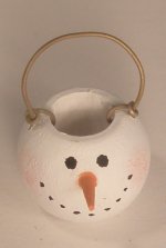 Snowman Basket by Cristina Minischetti