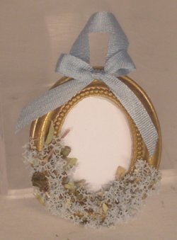 Potpouri Frame Blue by Syreeta's Miniatures