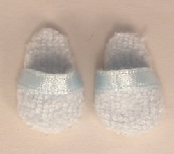 Slippers Blue by Syreeta's Miniatures