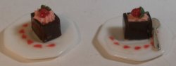 Chocolate Box Filled w/Strawbery Mousse for 2 by Linda Cummings