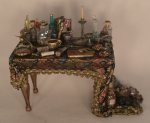 Halloween Wizard Table #1 by Bette Chudy