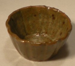 Fluted Bowl #60T Brown by Elisabeth Causeret #A