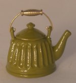 Enamel Teapot Olive Green by TYA