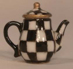Jester Check Coffee Pot by Christopher Whitford
