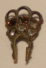 Hair Comb w/Amber Crystals by Cilla