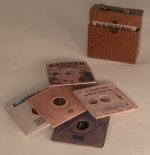 Records in Brown Leather Case by Truly Scrumptious