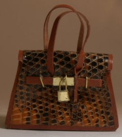 Iguana Skin "Birkin" Brown by Jose Gomez