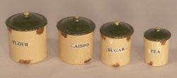 Enamel Canister Set by Country Contrast