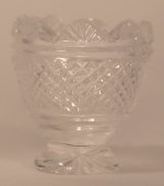 Footed Crystal Vase #145 by Jim Irish
