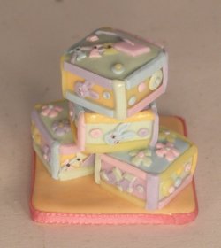 Nursery Block Cake by Linda Cummings