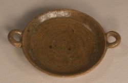 Round Handled Tray Brown #105 by Elisabeth Causeret