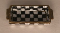 Jester Check Enamel Baking Pan by Christopher Whitford