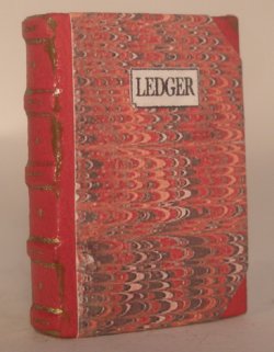 Ledger Marbled & Leather Bound Book by Truly Scrumptious
