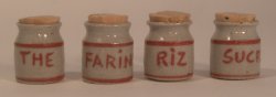 Kitchen Jar Set Red Stripe by Elisabth Causeret