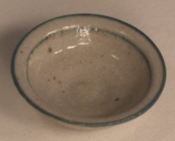 Shallow Bowl Green Stripe by Elisabth Causeret #A