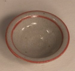 Soup Bowl Red Stripe by Elisabth Causeret