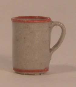 coffee Mug Red Stripe by Elisabth Causeret