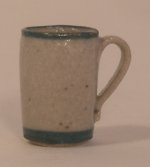 Coffee Mug Green Stripe by Elisabth Causeret